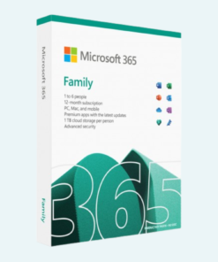 Microsoft 365 Family: 1-Year Subscription for Up to 5 Users with 1 TB OneDrive per Person