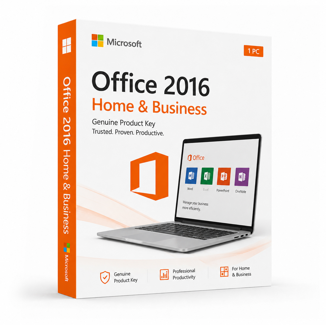 Microsoft Office 2016 Home & Business – Genuine Product Key | Buy Now