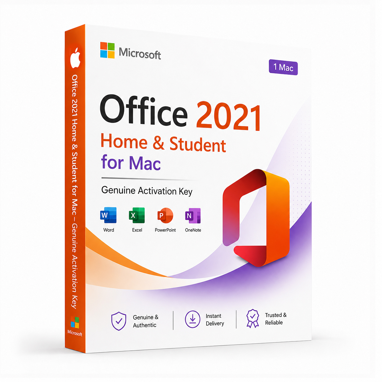 Microsoft Office 2021 Home & Student for Mac – Genuine Activation Key